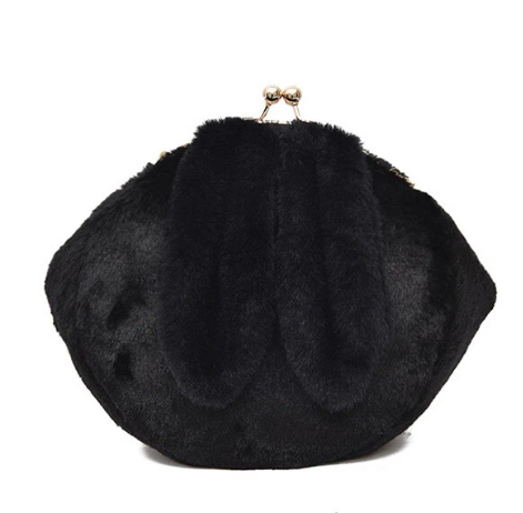 Cute Rabbit Plush Creative Shoulder Bag Phone Bag Chain Shell Crossbody Bags