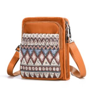 Brenice National Multi-pocket Bohemia Card Holder Mini Crossbody Bags