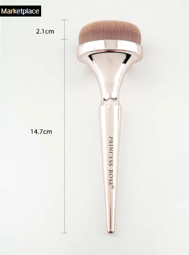 1pc Rose Gold Color Beauty Tool Acrylic Foundation Brush