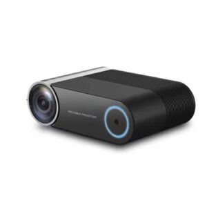 YG420 1280x1080P 2400 lumens mini LED projector, supports HDMI & AV & SD & USB & VGA, mobile version