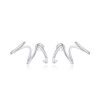 S925 sterling silver minimalist line women’s earrings