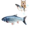 USB rechargeable pet simulation fish electric cat interactive toy, size: 30cm, style: crucian carp