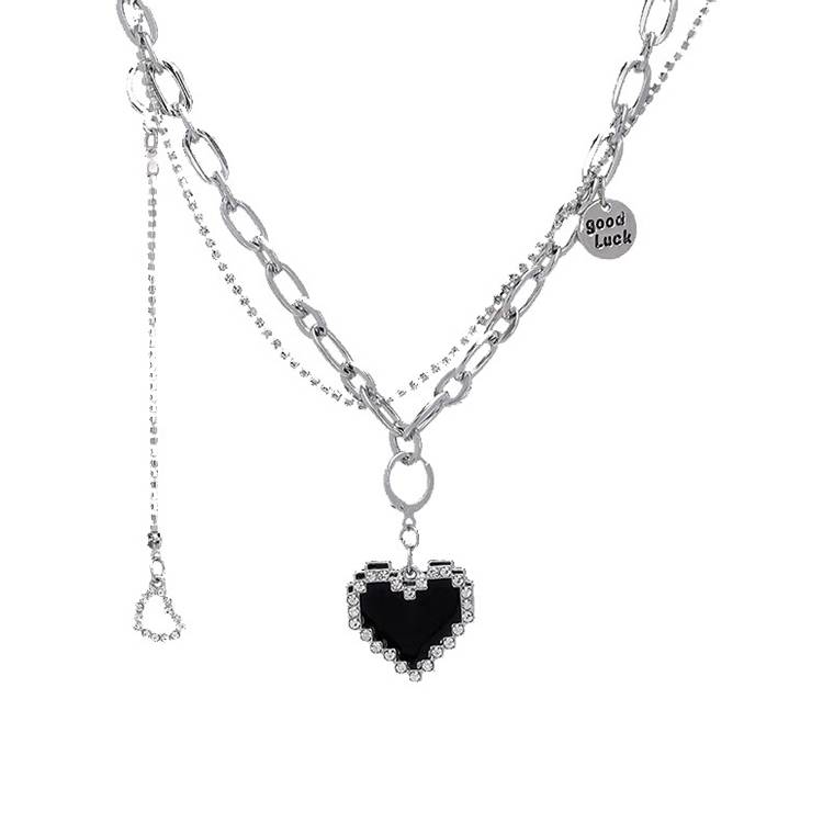 Women's letters Versatile titanium steel necklace Fried Dough Twists chain