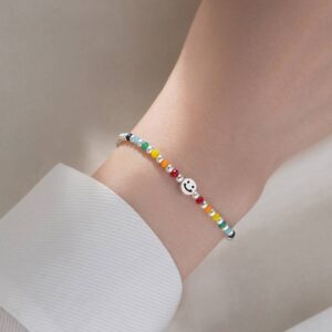 S925 Sterling Silver Sky Star Bean Women’s Bracelet