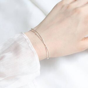 S925 Sterling Silver Sky Star Bean Women’s Bracelet1