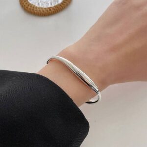 925 Sterling Silver Retro Open Bracelet Handpiece