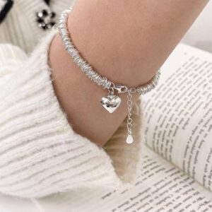 925 Sterling Silver Retro Open Bracelet Handpiece18