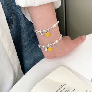 925 Sterling Silver Retro Open Bracelet Handpiece21