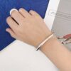 925 Sterling Silver Retro Open Bracelet Handpiece26