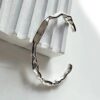 925 Sterling Silver Retro Open Bracelet Handpiece27