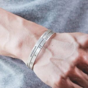 925 Sterling Silver Retro Open Bracelet Handpiece35