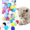 30 in 1 set selling colorful plush ball pet chew ball cat interactive toy