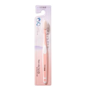 October crystal soft hair postpartum toothbrush, pregnancy and childbirth period toothbrush, 1 piece/card