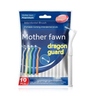 Baby Deer Mom Care L-shaped Brush Wire Orthodontic Toothbrush Gap Brush 10 pieces/bag