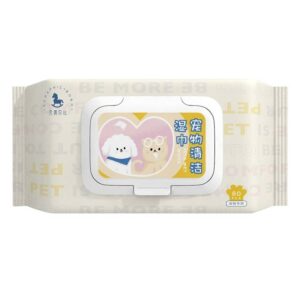 Naive Baby Pet Cleaning Wet Wipes for Cats, Dogs, and Dogs Cleansing Body Free 80 puffs/pack