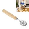Zinc Alloy Biscuit Mold Cake Mould Baking Kitchen Tools, Style:Long Handle Wheel