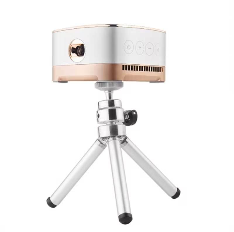 P07-D Mini 50 Lumens Android LED Bluetooth Projector with Remote Control Supports Micro SD & Micro USB & WiFi & Audio Out