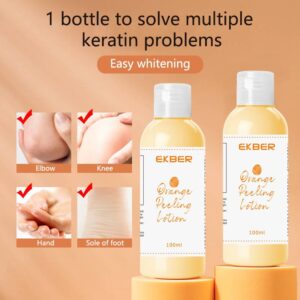EKBER Organic Vitamin C Powerful Whitening Body Care Orange Peeling Lotion