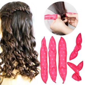 20 cute polka dot curlers for sleeping rabbit ears with curly hair