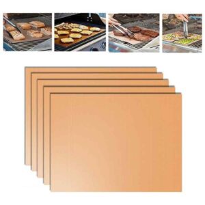 5 PCS 0.2mm Barbecue Grill Mat Non-Stick BBQ Baking Mats, Size: 40 x 33cm