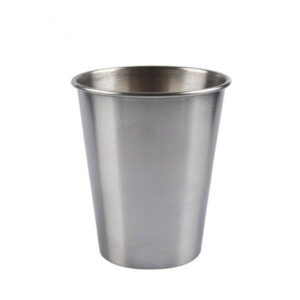 10 pcs Single Wall Electropolished Stainless Steel Brief Wine Cup