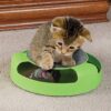 Plastic cat and mouse carousel, funny cat interactive carousel, pet cat toy