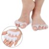 1 pair of male and female universal soft and lightweight toe eversion corrector, five toe separation toe care device, clamp foot finger guard