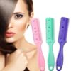 10pcs hair styling tools, double-sided knife, hair trimming comb, hair bangs trimming and thinning tool, hair trimmer color random