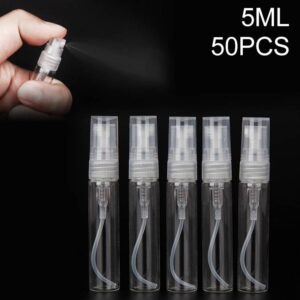 50 pieces for sale Perfume bottles, spray bottles, perfume refill bottles, empty bottles Capacity: 5 ml (transparent
