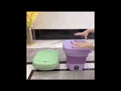 8L Portable Folding Washing Machine: Perfect for Camping, RV, Travel, and Home Use!
