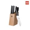 Huohou Youth Edition six-piece kitchen knife set for bone-cutting, peeling and shearing kitchen knife holder household combination stainless steel