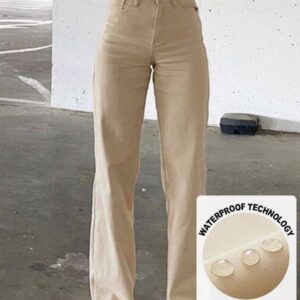 Plain high waisted flared jeans