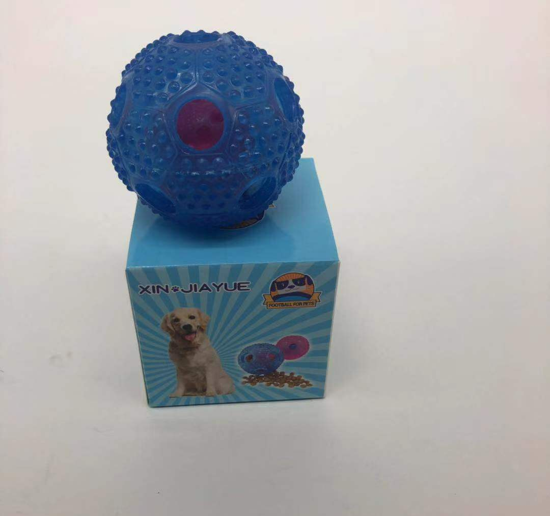 Interactive chewing ball Dog Ball Toy Pet Tooth Cleaning/Chewing/Play, Iq Treatment Food Distribution Education TPR Leakage Machine Cleaning Elastic W