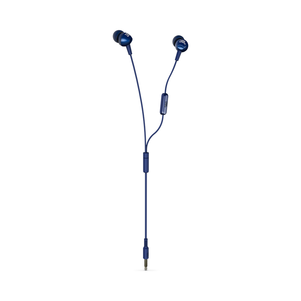 JBL C200SI, Premium in Ear Wired Earphones with Mic, Signature Sound, One Button Multi-Function Remote, Angled Earbuds for Comfort fit (Gun Metal)