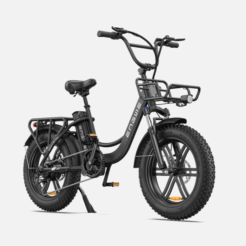 ENGWE L20 13Ah 750W 20 4.0 Fat Tire Electric Bike 66-140km Mileage Range E Bike for Mountain Snowfield Road - White