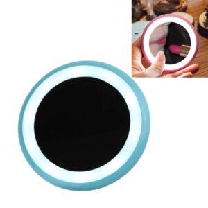 OneFire 1W 10LEDs Multifunctional Rechargeable Donut Vanity Mirror Desk Lamp DC 5V (Color: Blue)