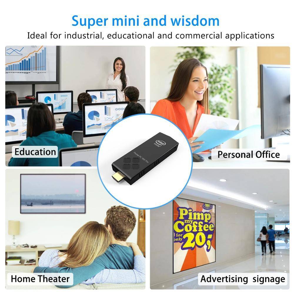4-core W5PRO X5-Z8350 pocket computer stick office home Mini PC mini micro pocket computer
