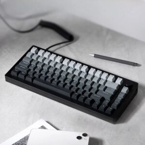 Monsgeek M1W Aluminum Custom DIY Kit Triple Mode 75% Layout Mechanical CNC Gasket-Mount Keyboard Hot-swap RGB Backlight – Black