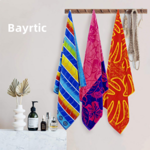Reversible colour beach towel