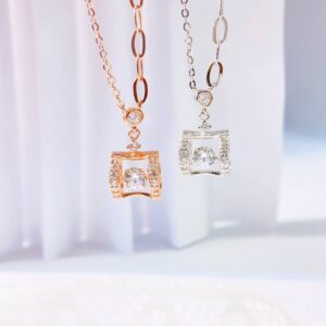 Zircon S925 sterling silver necklace