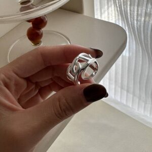 S925 sterling silver winding ring