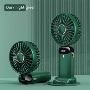2023 new usb handheld fan mini portable student small fan digital display folding aromatherapy small electric fan