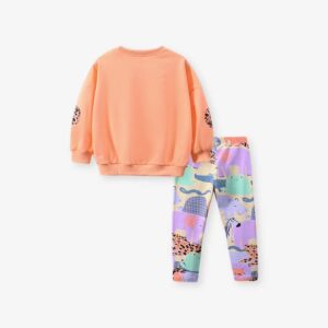 Little maven autumn girls sweater suit children’s long-sleeved cotton suit European and American cute girl pants set