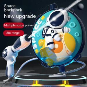 Children’s backpack water gun toy pull-out beach water summer stall electric burst water spray gun wholesale