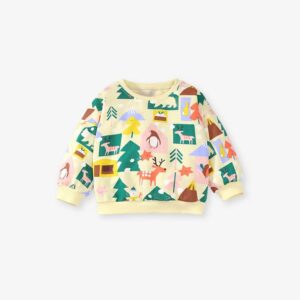 Little maven girls’ suit children’s sweater long-sleeved cotton suit autumn European and American cute girl pants suit