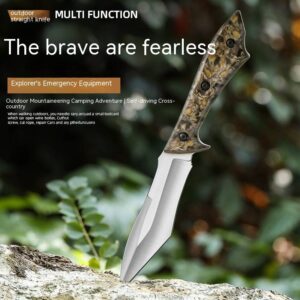Outdoor Knife Camping Portable Cooking Multifunctional Pocket Knife High Hardness Outdoor Survival Defense Tied Waist Open Sharp Blade Knife