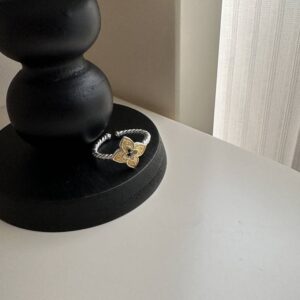 S925 sterling silver ring vintage open ring