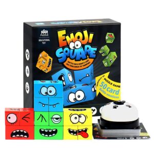 Magic face changing 3D puzzle table building block game interactive toys