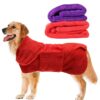 Pet bathrobe Quick drying bath towel for dog