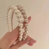 Retro Pearl Hair Band niche design headband gentle wind sweet hair band